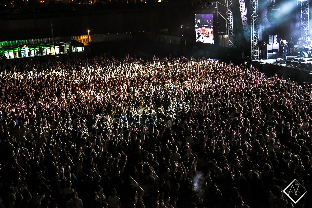 Το κοινό στο Live των Jamiroquai στη σκηνή του Release Athens Festival 2018