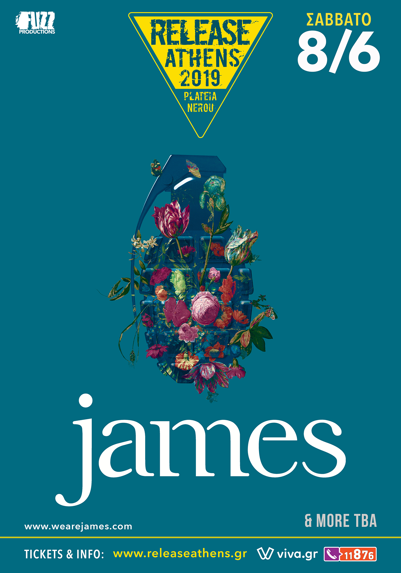 Poster James- Release Athens Festival 2019