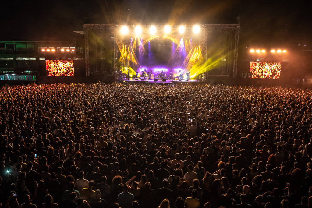 Το κοινό και η σκηνή στο Live του Damian Marley στο Release Athens Festival 2019