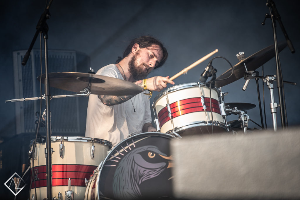 Drummer των Godsleep στη σκηνή του Release Athens Festival 2019
