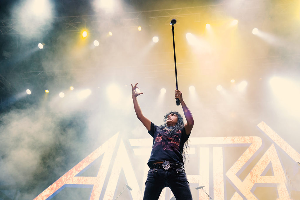 O τραγουδιστής Joey Belladonna των Anthrax στο Release Athens Festival 2019