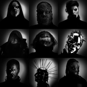 Μέλη του συγκροτήματος Slipknot Release Athens 2020 Shawn Crahan, Craig Jones, Mick Thomson, Corey Taylor, Sid Wilson, Jim Root, Alessandro Venturella, Jay Weinberg, Michael Pfaff