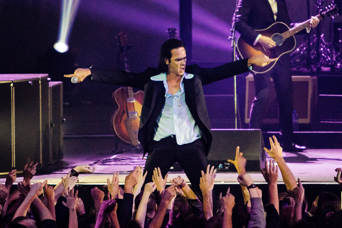 Φωτογραφία του Nick Cave στη σκηνή για το Release Athens Festival 2022