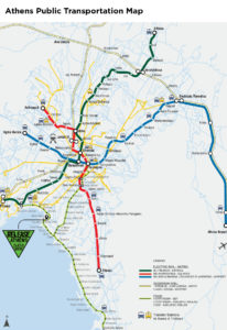 Release Athens Festival  - Athens Transportation Map