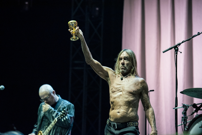 Φωτογραφία Iggy Pop από την σκηνή του Release Athens 2019