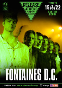 Φωτογραφία Fontaines Dc για το Release Athens Festival 2022