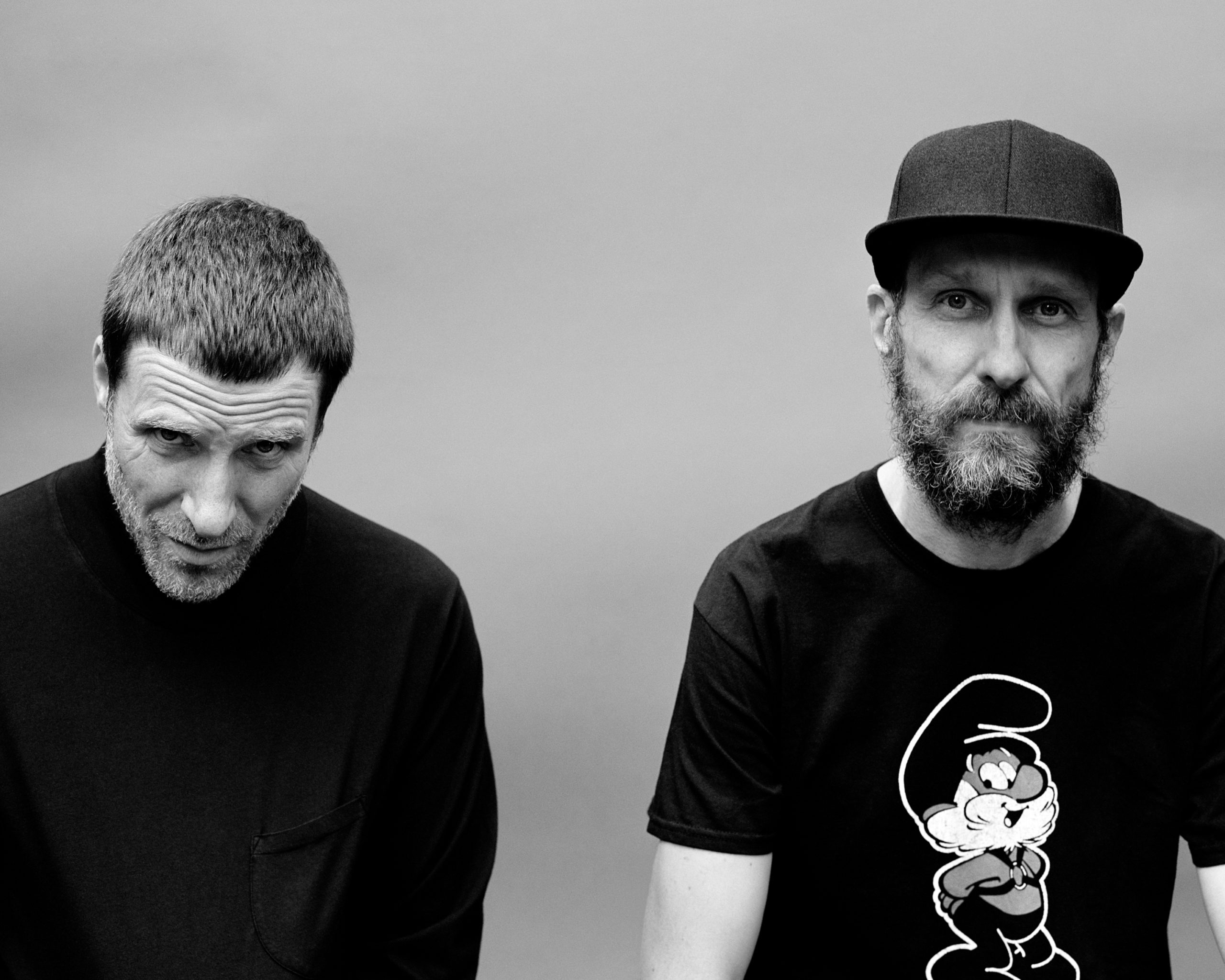 Ασπρόμαυρη Φωτογραφία των Sleaford Mods για το Release Athens 2022