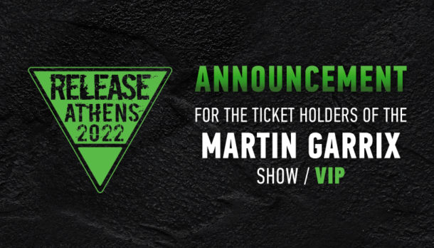 Announcement for the VIP ticket holders of the Martin Garrix Show