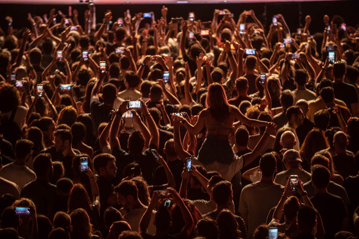 People Dancing at Parov Stelar's show at Release Athens 2022