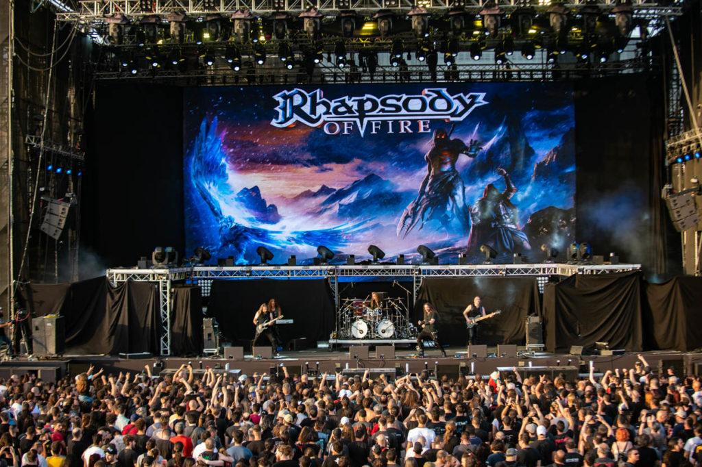 Rhapsody of Fire performing at Release Athens 2022 stage