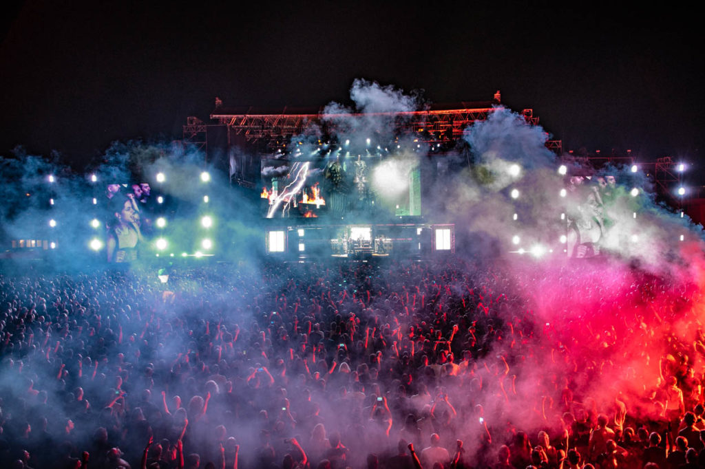 Photo of the Stage & audience from Manowar's show at Release Athens 2022