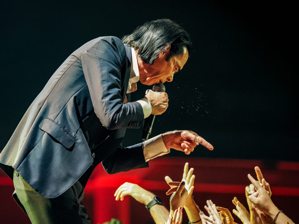 Photo of Nick Cave while Performing at Release Athens 2022