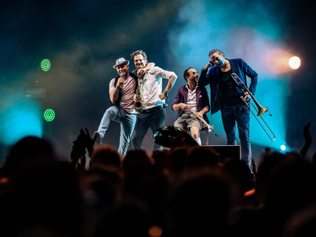 People dancing & having fun at Parov Stelar's show