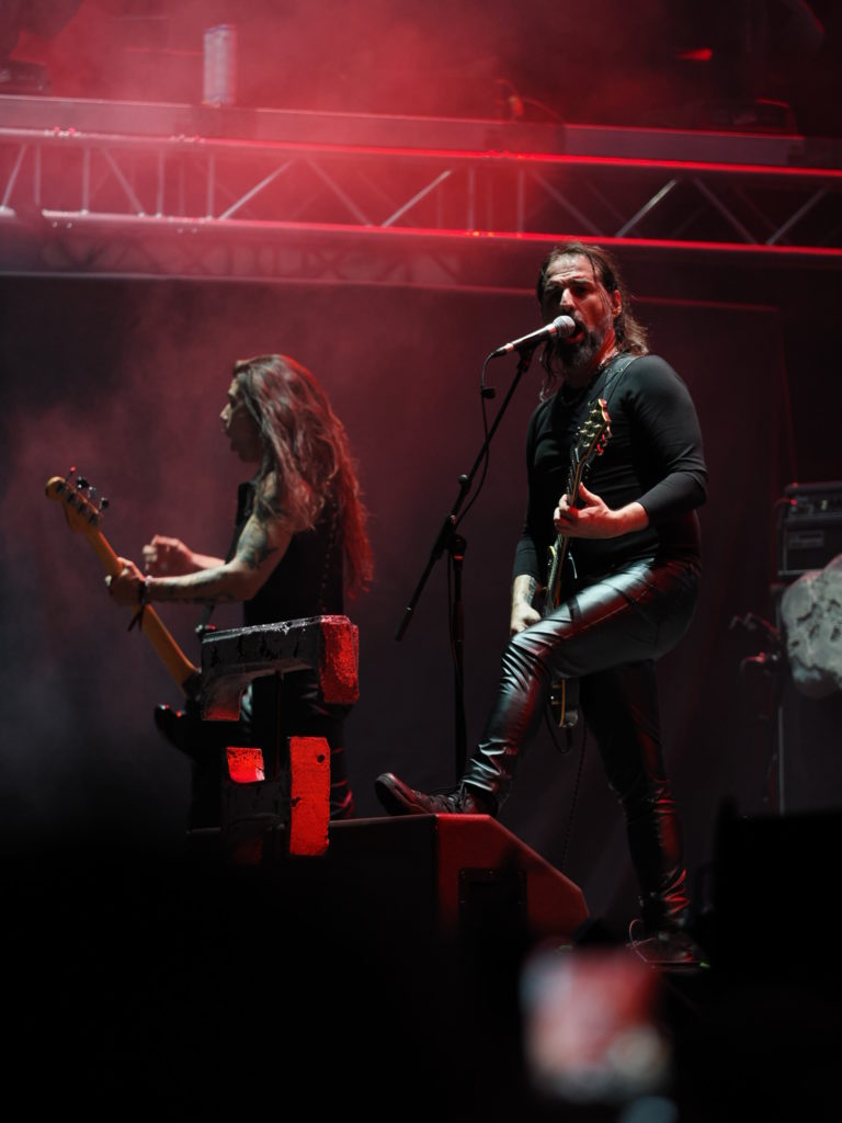 Rotting Christ performing at Release Athens 2022 stage