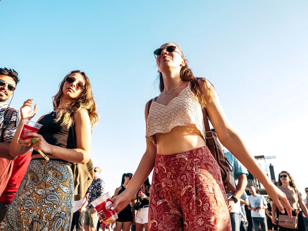 People dancing & having fun at Parov Stelar's show