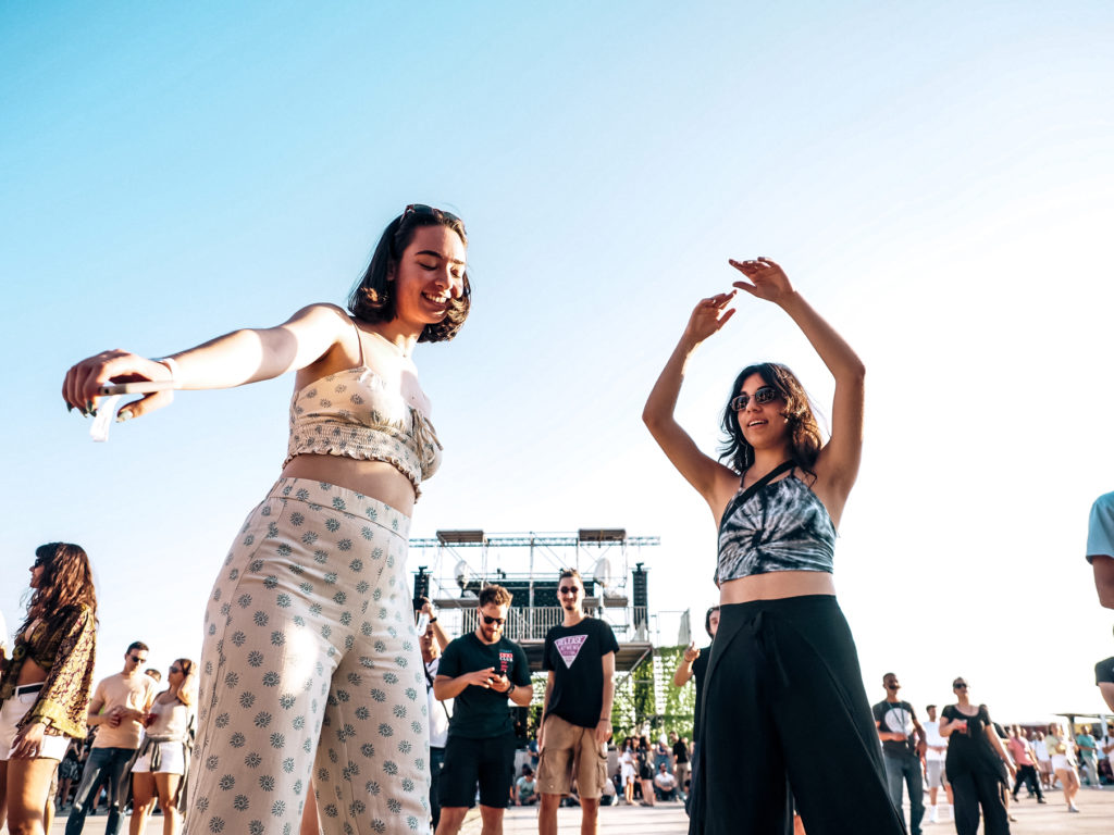 People dancing & having fun at Parov Stelar's show