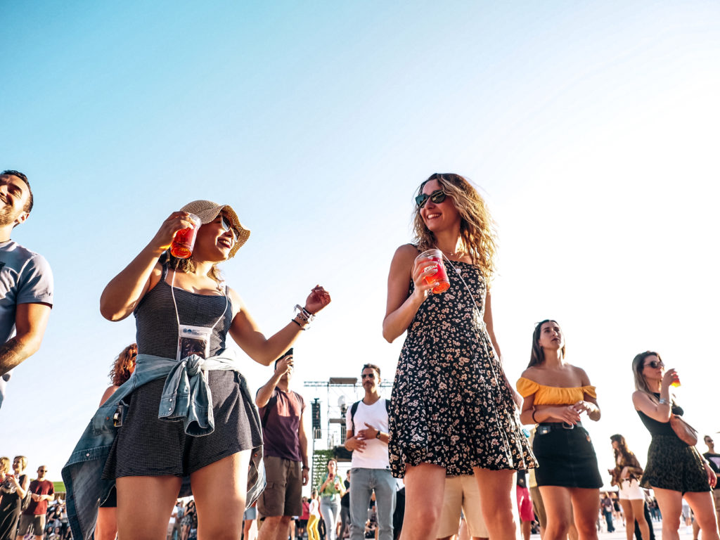 People dancing & having fun at Parov Stelar's show