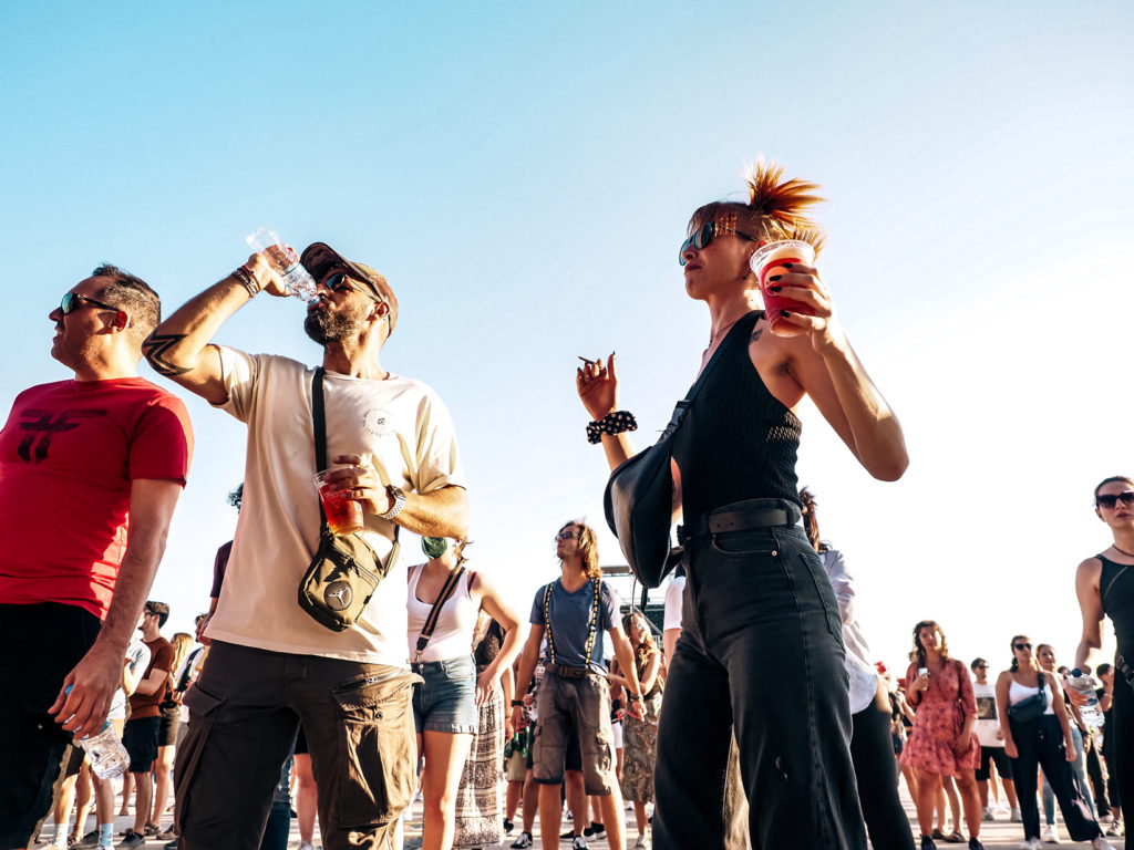 People dancing & having fun at Parov Stelar's show