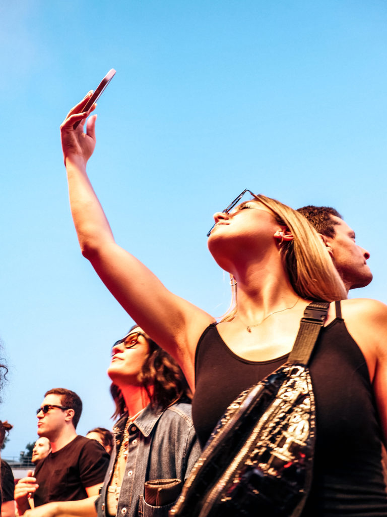 People dancing & having fun at Parov Stelar's show