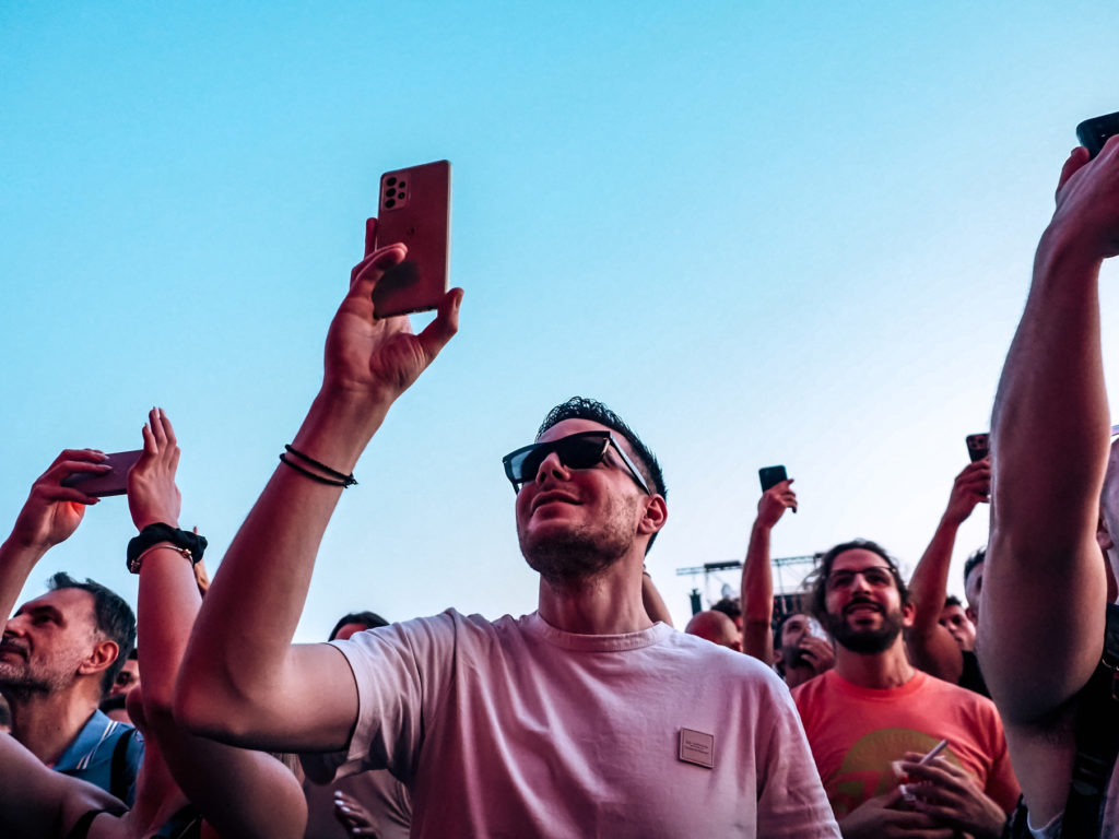 People having fun at Parov Stelar's show