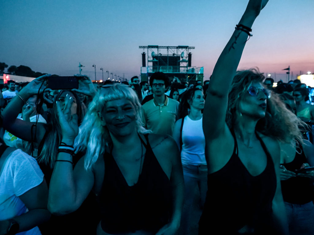 People dancing & having fun at Parov Stelar's show