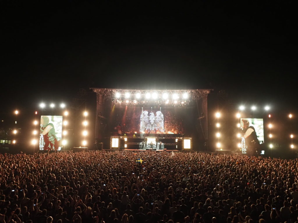 Photo of the Stage & audience from Manowar's show at Release Athens 2022