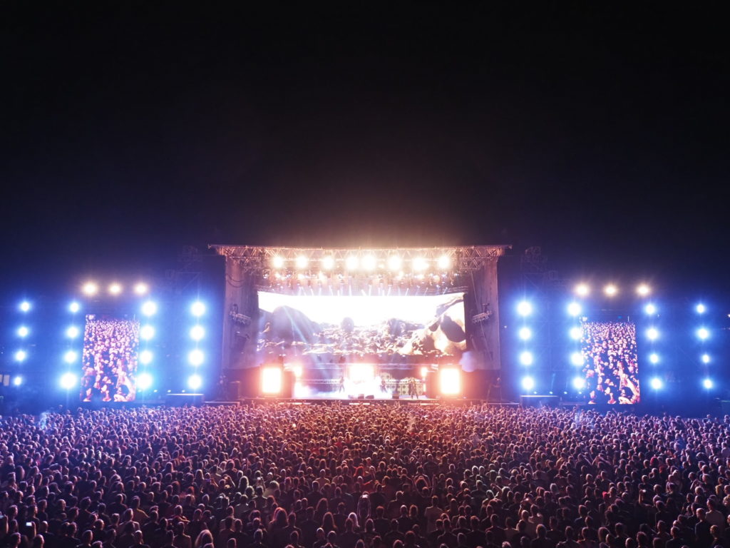 Photo of the Stage & audience from Manowar's show at Release Athens 2022