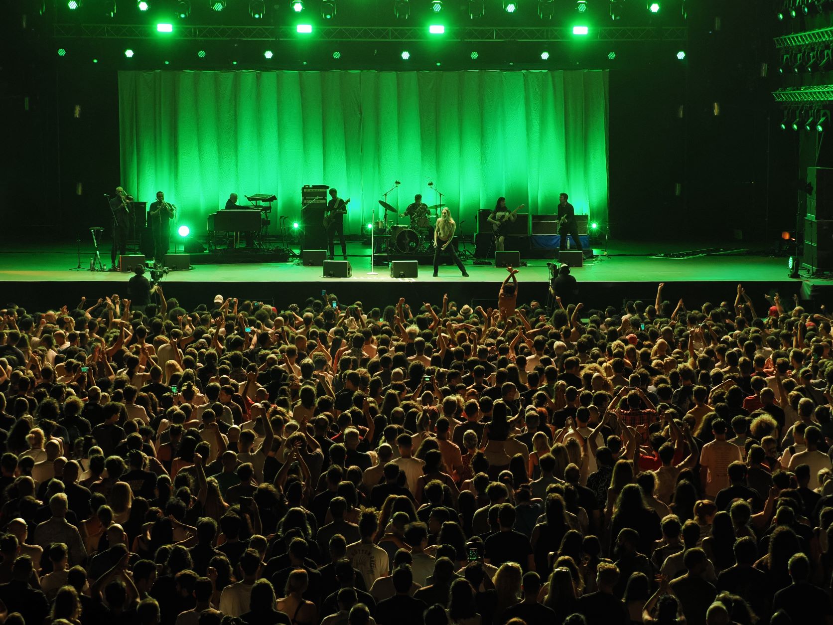 Photo of Iggy Pop and the stage at Release Athens 2022