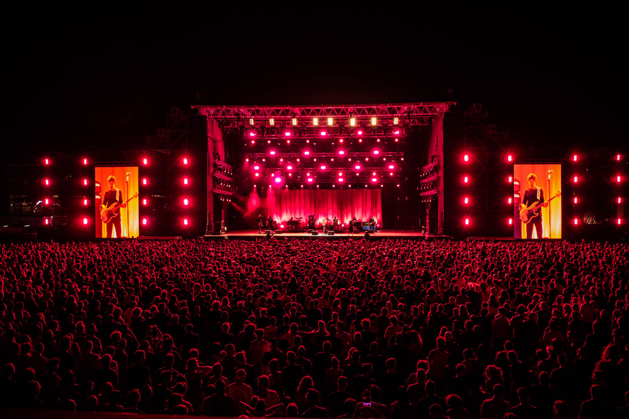 The stage at Iggy Pop's show