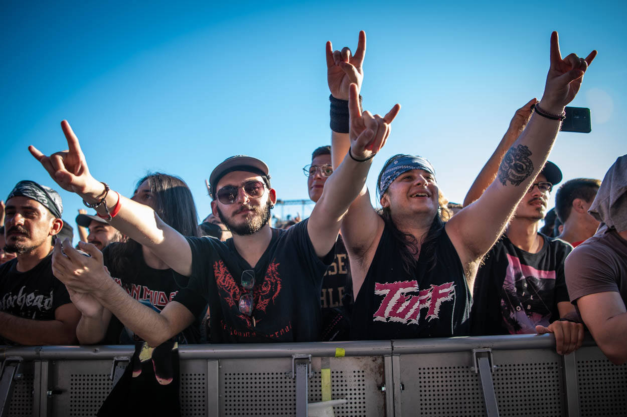 Photo of the audience while Dead Daisies performing on stage