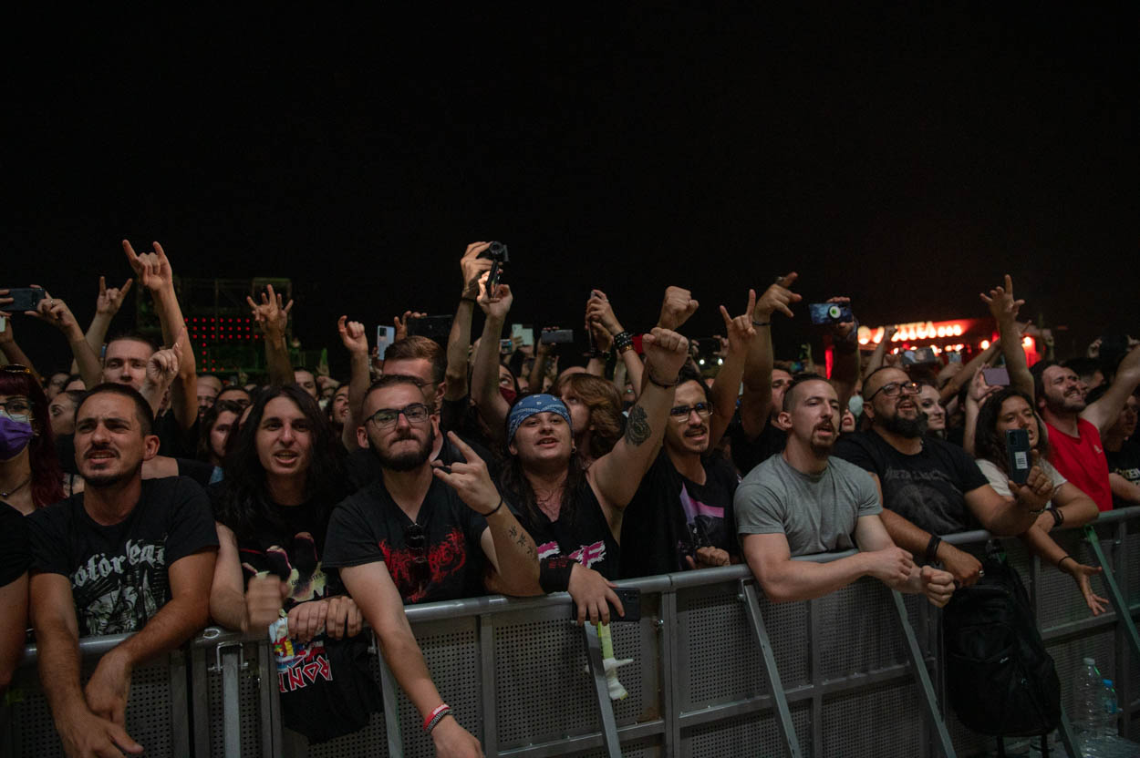 Photo of the audience at Judas Priest's Show