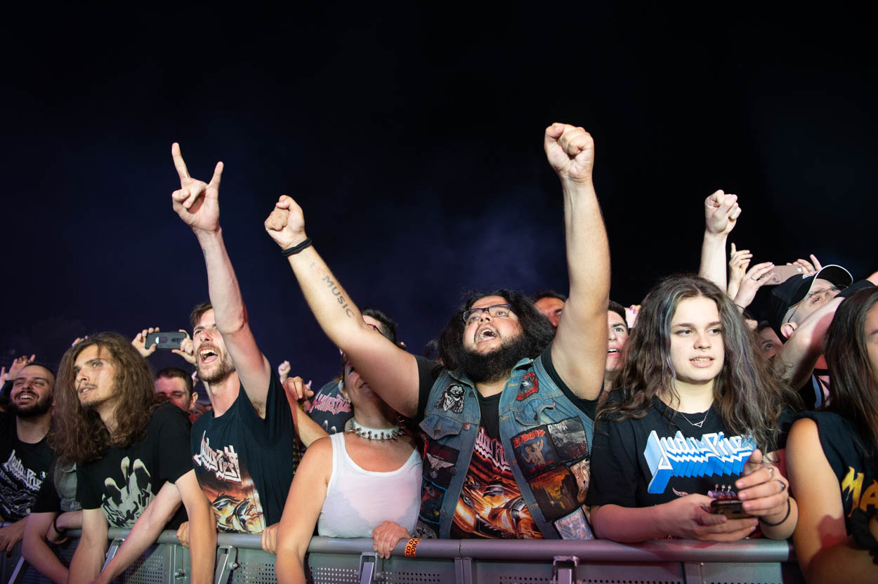 Photo of the audience at Judas Priest's Show