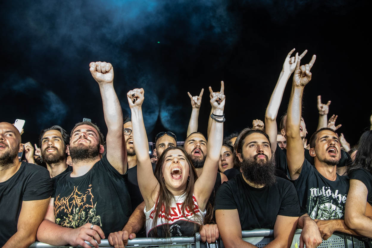 Photo of the audience at Judas Priest's Show