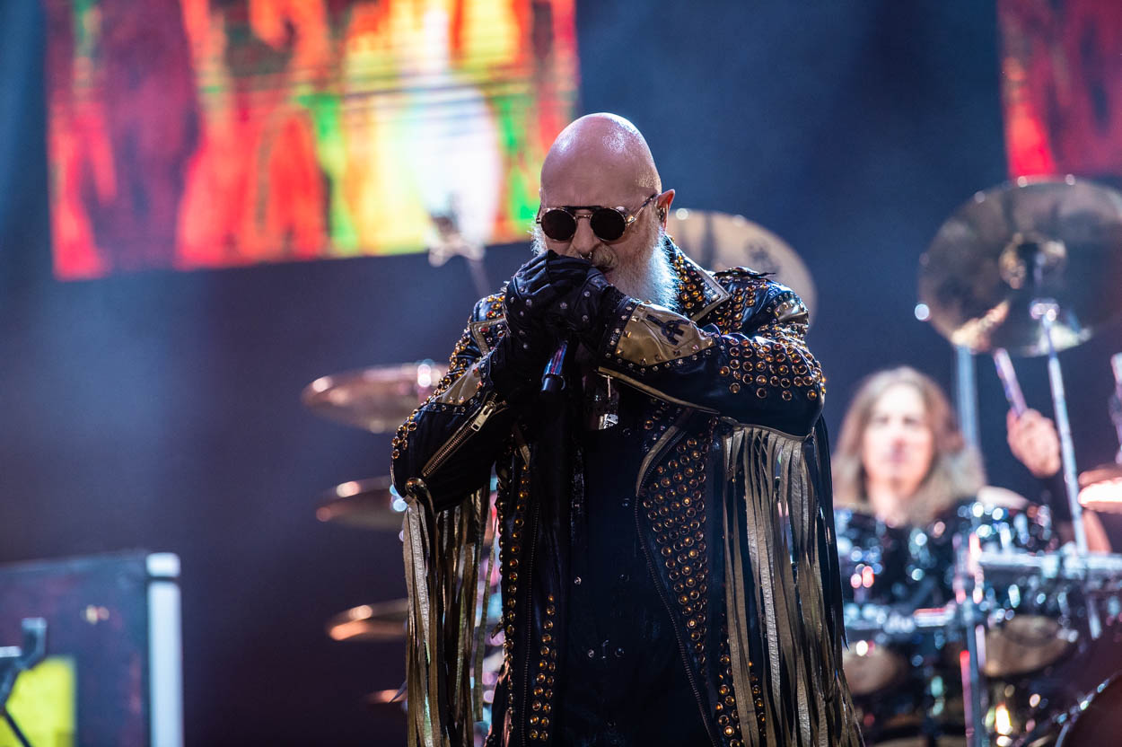 Photo of Rob Halford performing at Release Athens 2022