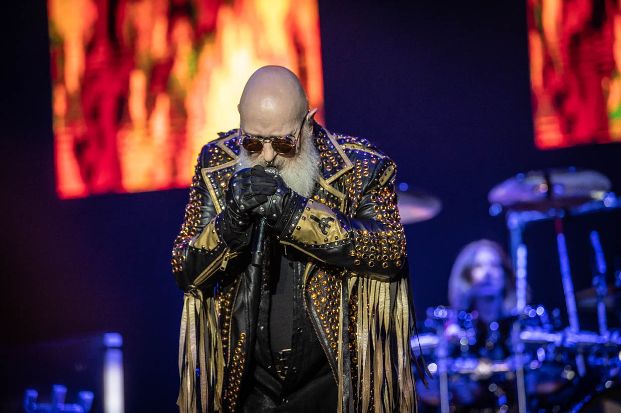 Photo of Rob Halford performing at Release Athens 2022