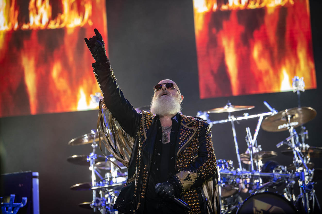 Photo of Rob Halford performing at Release Athens 2022