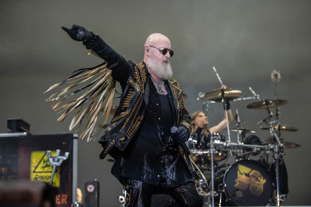 Photo of Rob Halford performing at Release Athens 2022