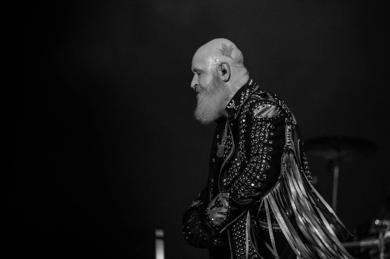 Photo of Rob Halford performing at Release Athens 2022