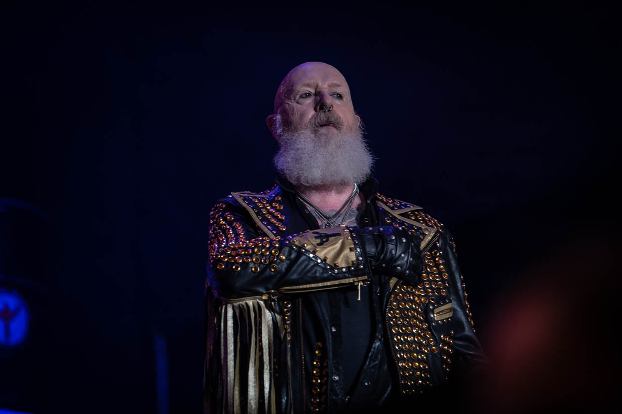 Photo of Rob Halford performing at Release Athens 2022