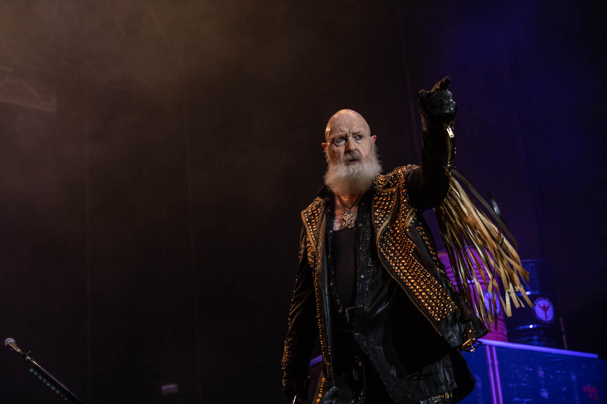 Photo of Rob Halford performing at Release Athens 2022