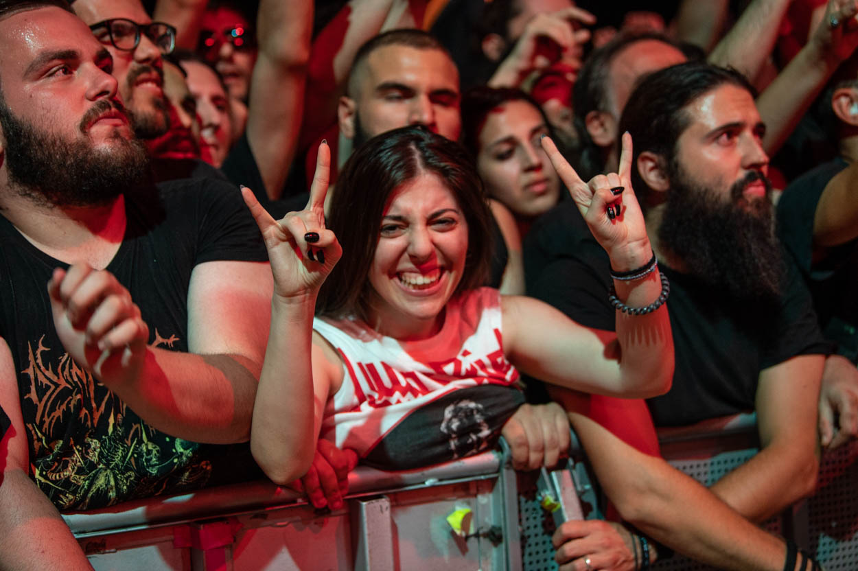 Photo of the audience at Judas Priest's Show