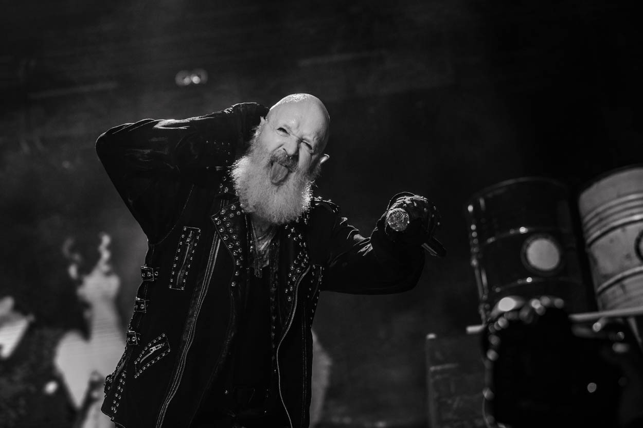 Photo of Rob Halford performing at Release Athens 2022