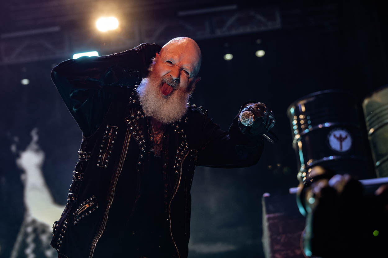 Photo of Rob Halford performing at Release Athens 2022