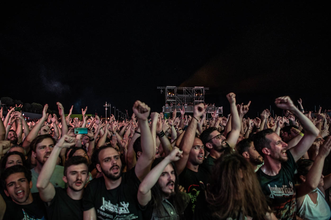 Photo of the audience at Judas Priest's Show