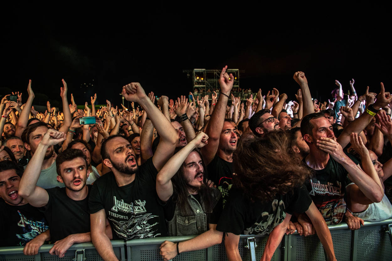 Photo of the audience at Judas Priest's Show