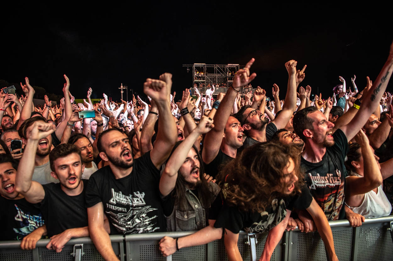 Photo of the audience at Judas Priest's Show