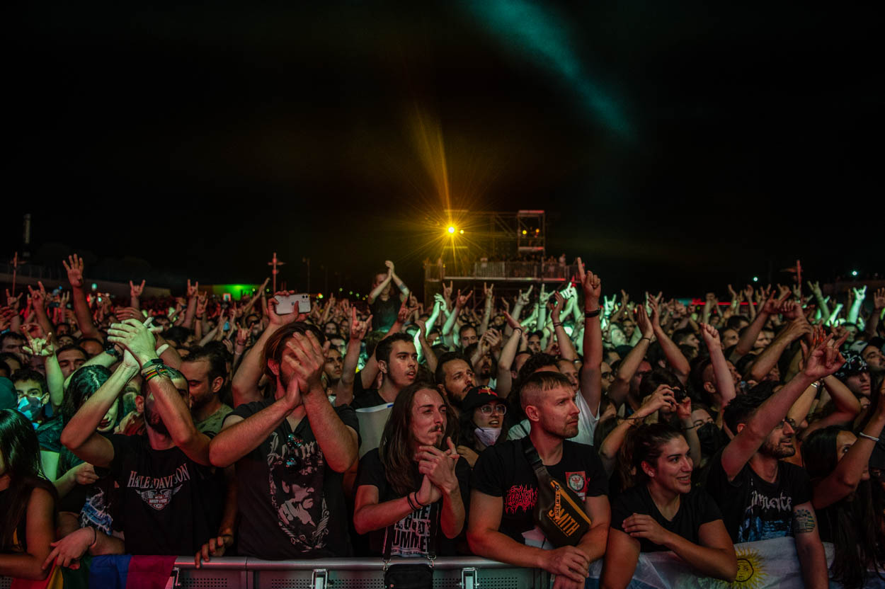 Photo of the audience at Judas Priest's Show