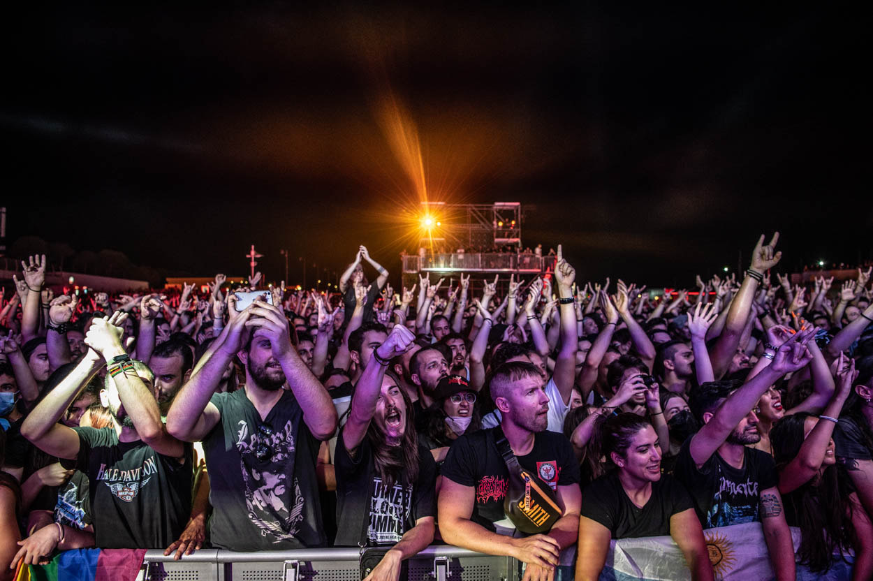 Κοινό στο show των Judas Priest