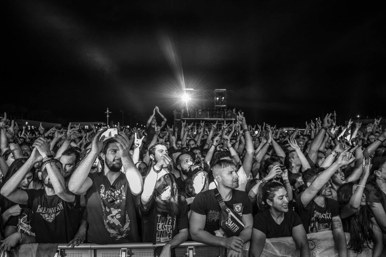 Photo of the audience at Judas Priest's Show