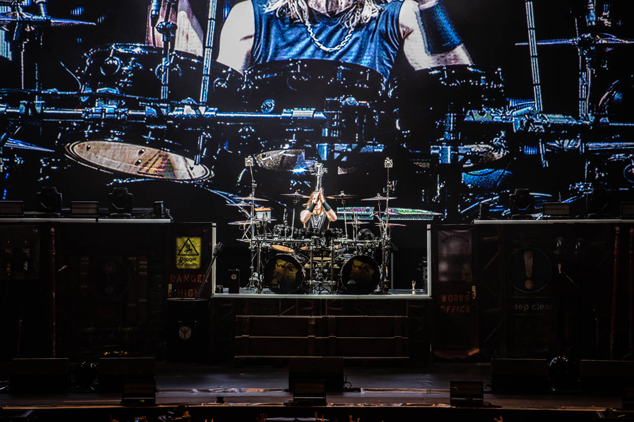 Photo of the drummer of Judas Priest